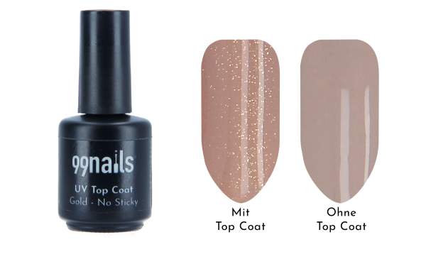 UV Top Coat Gold - No Sticky 12ml