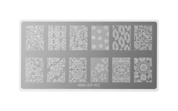 Rectangular Stamping Plate - Love Story