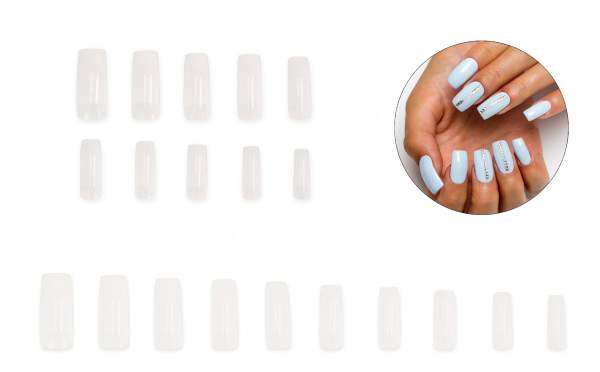 Classic Nail Tips Natural Look-Refill Pack 500 pcs