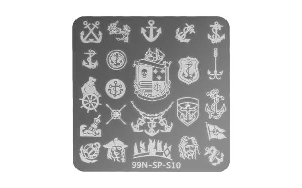 Square Stamping Plate - Pirates