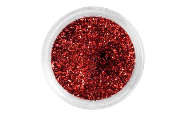 Nail Art Glitter Dust Fire Red