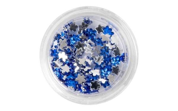 Nail Art Flower Rhinestones Blue