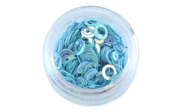 Nail Art Ring-shaped Sequins Blue