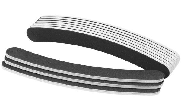 Premium Banana Nail File Black 100 pcs