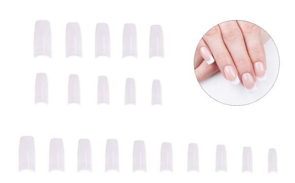French Nail Tips Natural Look-Refill Pack 500 pcs